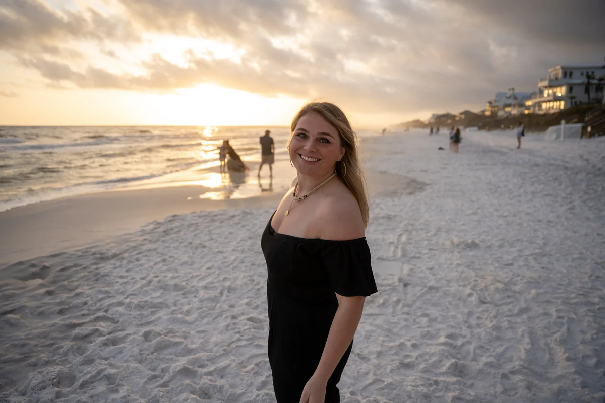 Beach at sunset