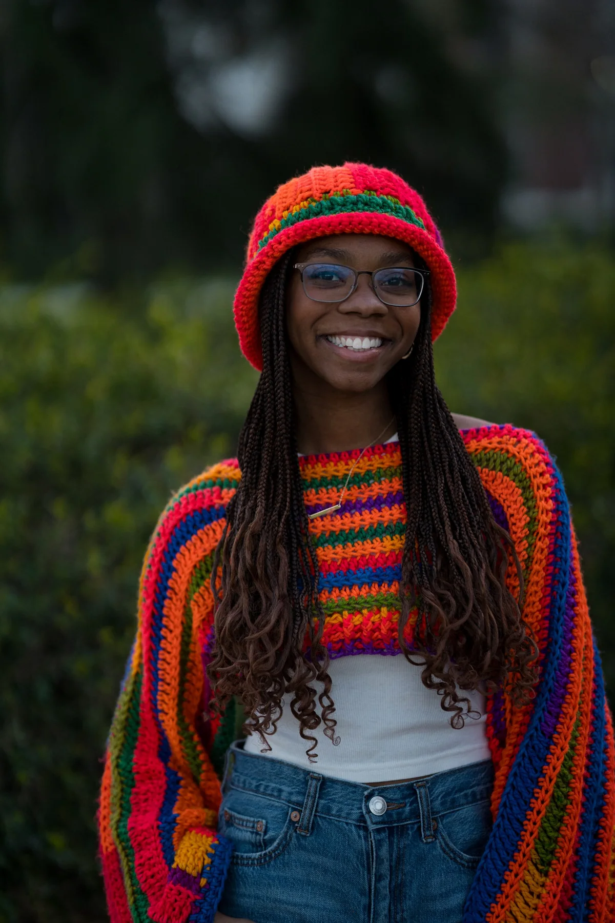 Colorful outdoor portrait