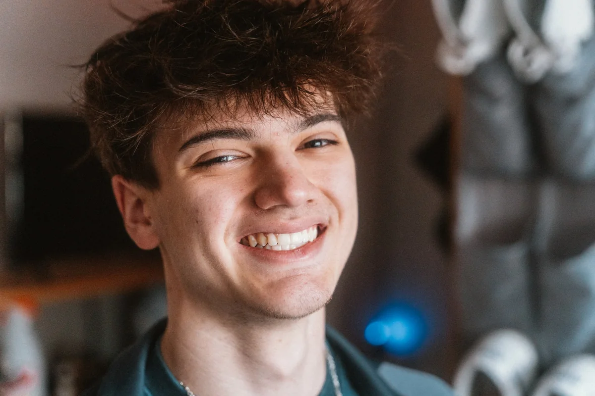Candid close portrait