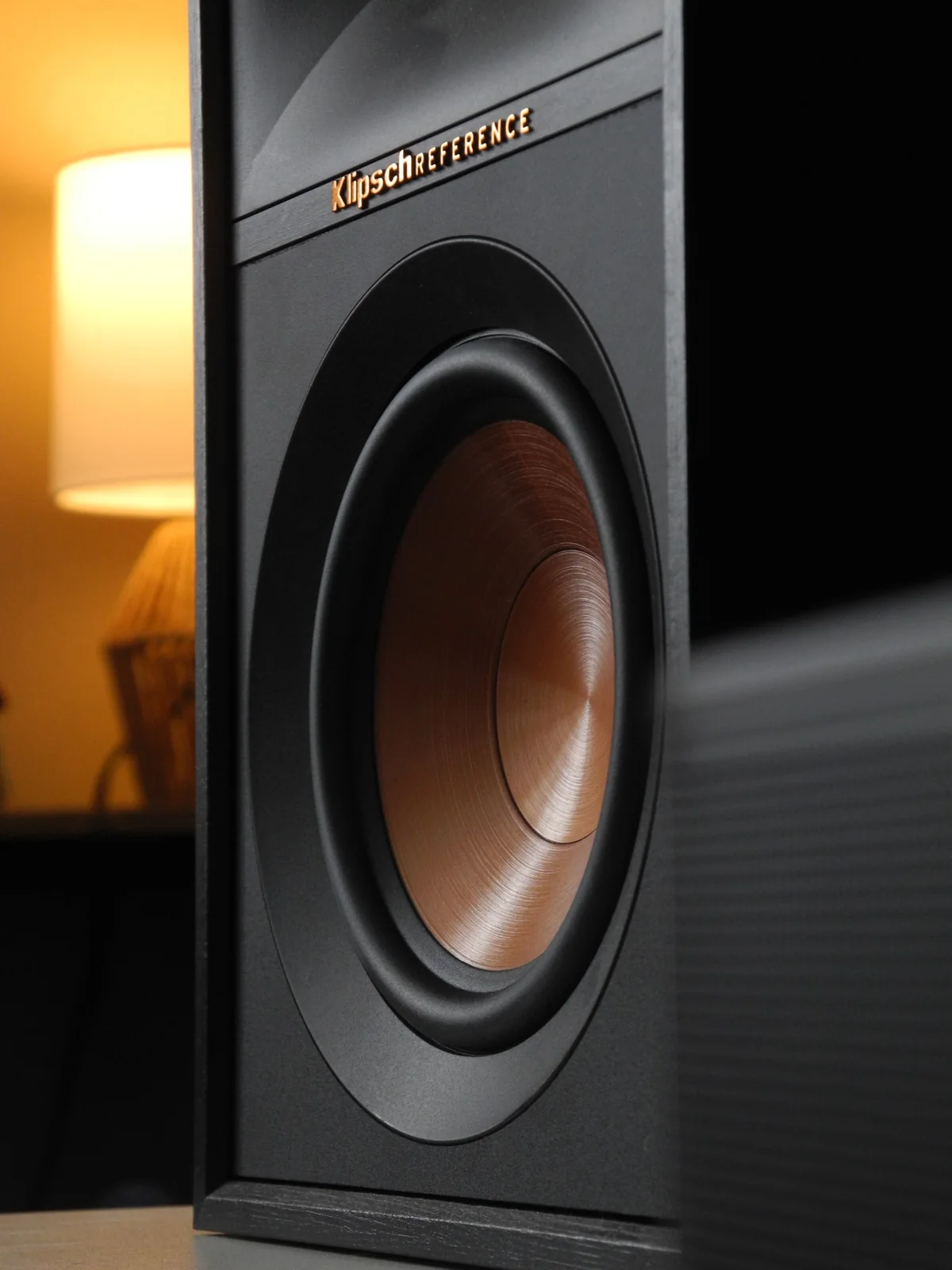 Speaker in warm light