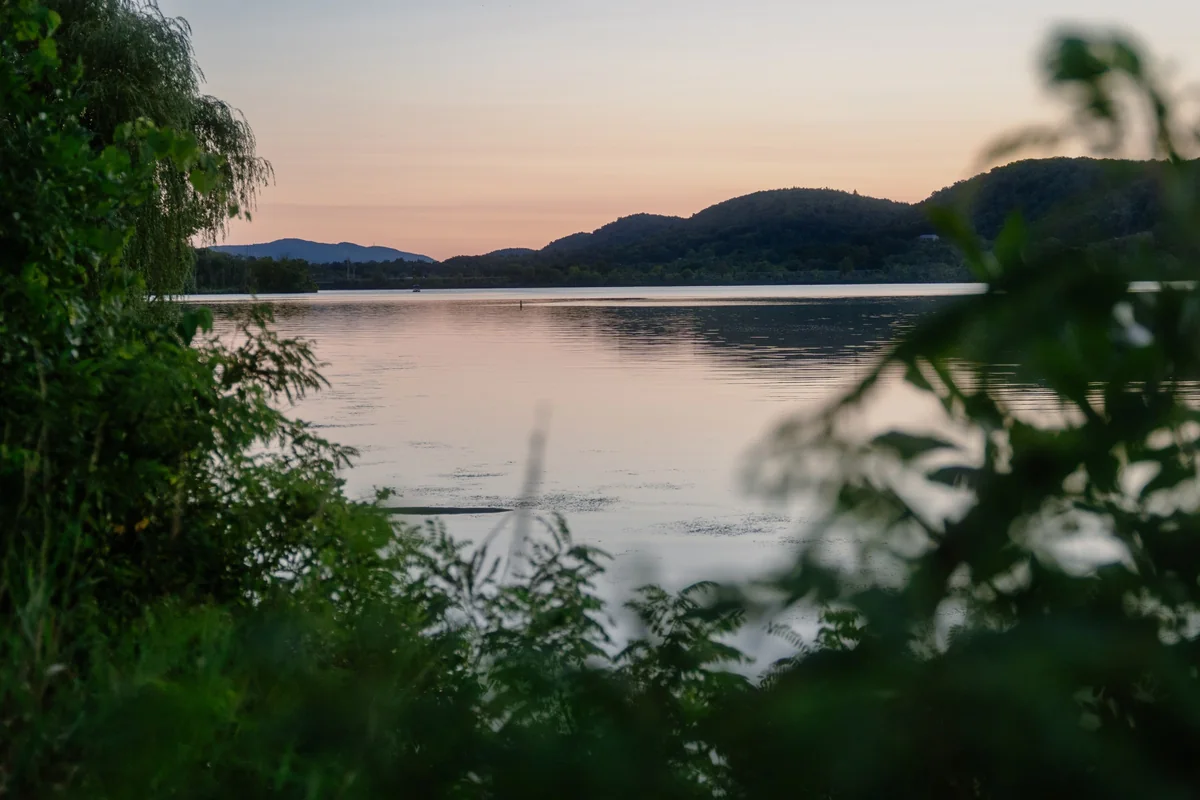 Lake at dusk