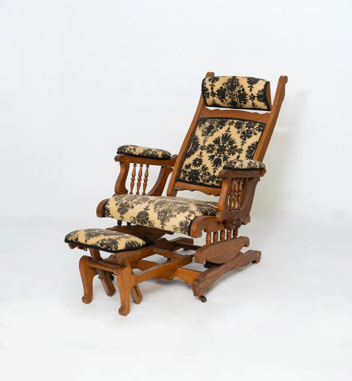 Upholstered antique chair
